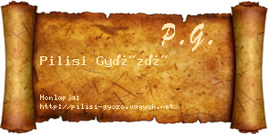 Pilisi Győző névjegykártya